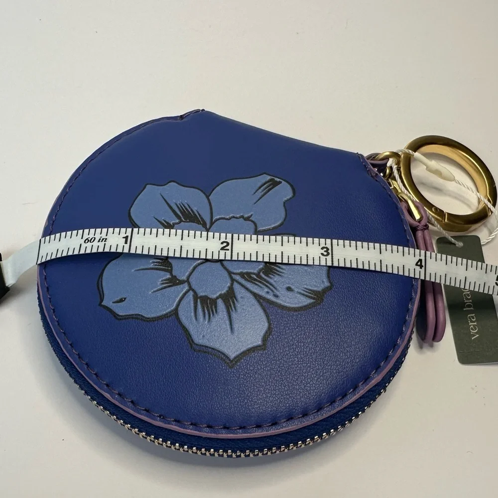 Vera Bradley ultramarine Round Zip Pouch NWT